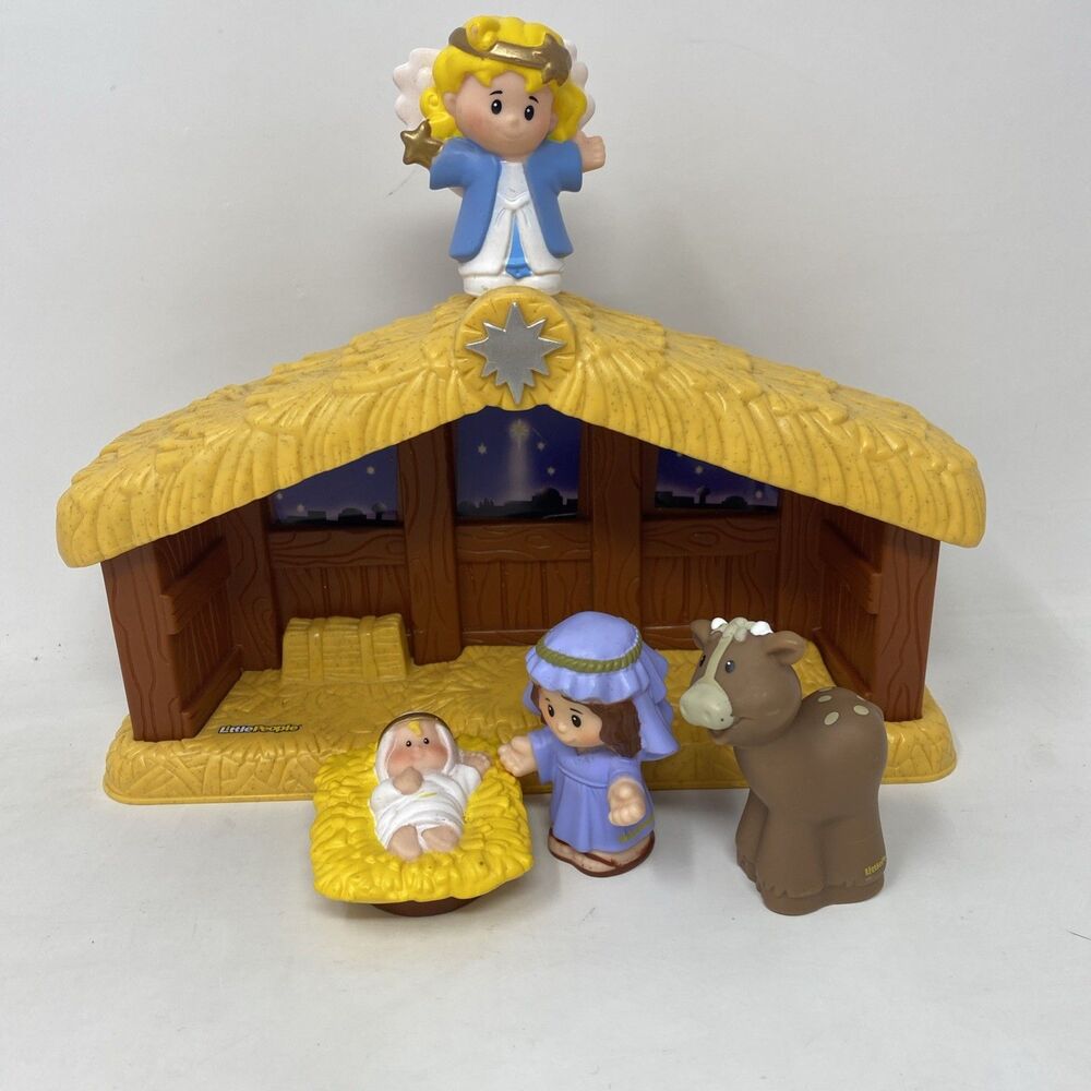 Fisher Price Little People A Christmas Story Nativity Scene Set Vintage 2002